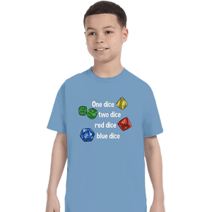 Secret_Shirts T-Shirts, Youth / XS / Powder Blue Seuss Dice