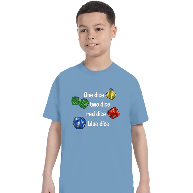 Secret_Shirts T-Shirts, Youth / XS / Powder Blue Seuss Dice