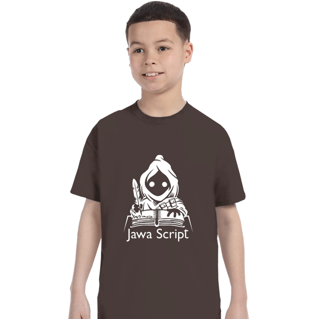 Shirts T-Shirts, Youth / XS / Dark Chocolate Jawa Script
