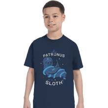 Load image into Gallery viewer, Shirts T-Shirts, Youth / XL / Navy Sloth Patronus

