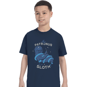 Shirts T-Shirts, Youth / XL / Navy Sloth Patronus