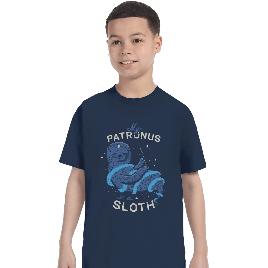 Shirts T-Shirts, Youth / XL / Navy Sloth Patronus