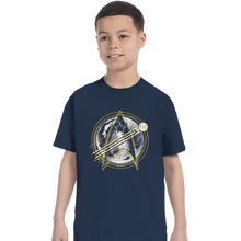 Load image into Gallery viewer, Shirts T-Shirts, Youth / XS / Navy Moonlight Boldly Night
