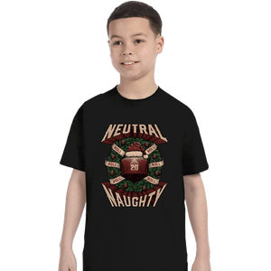 Shirts T-Shirts, Youth / XS / Black Neutral Naughty Christmas
