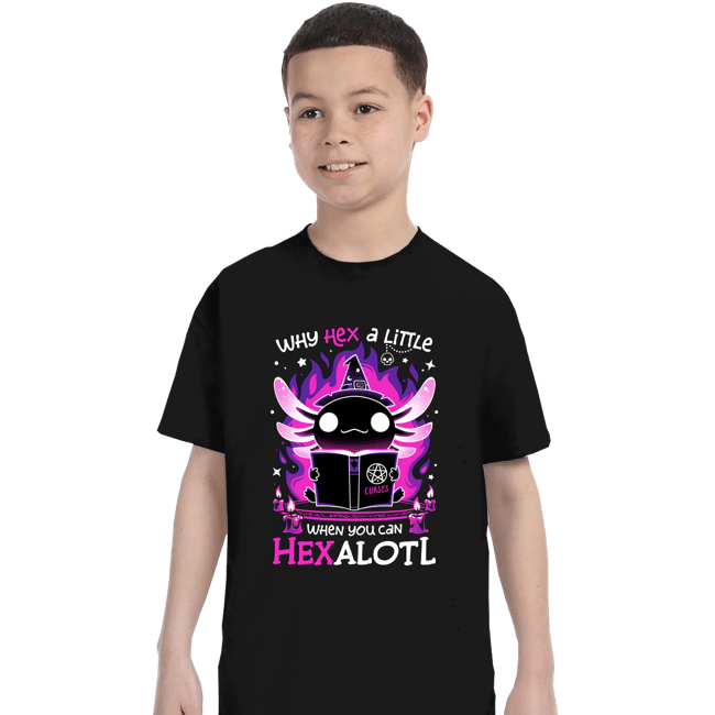 Daily_Deal_Shirts T-Shirts, Youth / XS / Black Axolotl Witching Hour