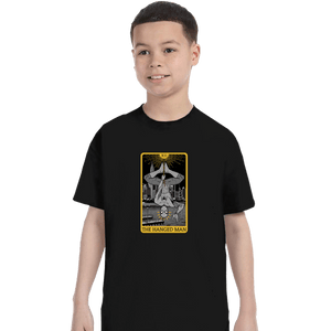 Shirts T-Shirts, Youth / XS / Black Tarot The Hanged Man