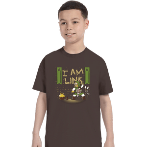 Shirts T-Shirts, Youth / XS / Dark Chocolate I Am Link