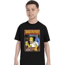 Load image into Gallery viewer, Daily_Deal_Shirts T-Shirts, Youth / XS / Black Beer Fiction
