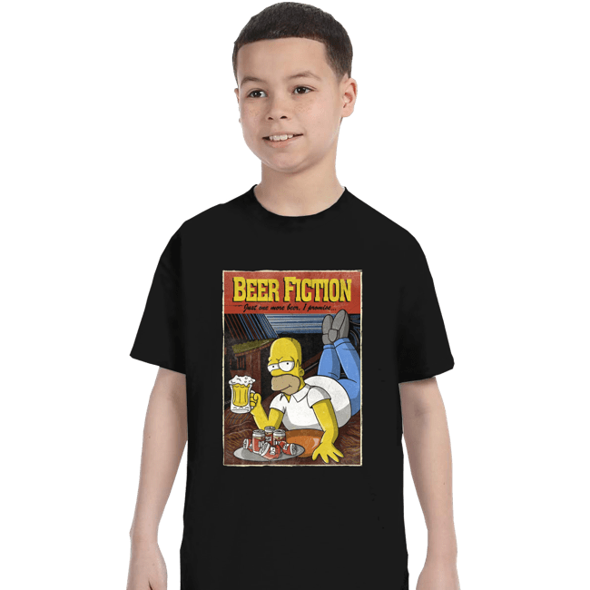 Daily_Deal_Shirts T-Shirts, Youth / XS / Black Beer Fiction