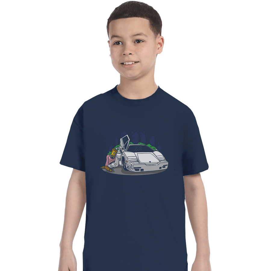 Shirts T-Shirts, Youth / XS / Navy Troy Wolf