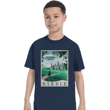 Load image into Gallery viewer, Shirts T-Shirts, Youth / XL / Navy Visit Hyrule
