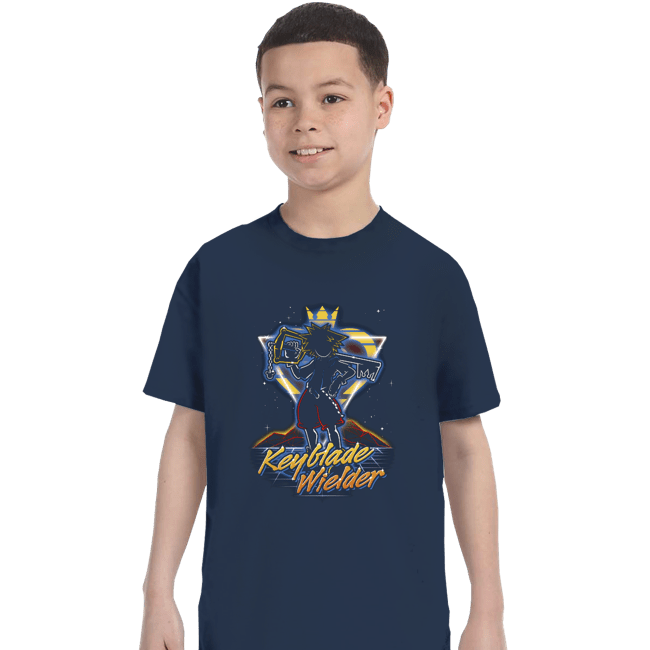 Shirts T-Shirts, Youth / XS / Navy Retro Keyblade Wielder