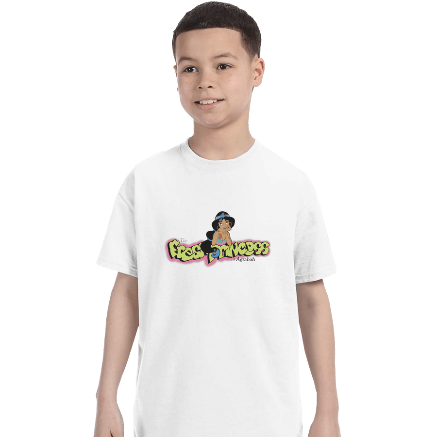 Shirts T-Shirts, Youth / XL / White Fresh Princess Of Agrabah