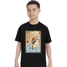 Load image into Gallery viewer, Daily_Deal_Shirts T-Shirts, Youth / XS / Black Air Nomad Master Woodblock
