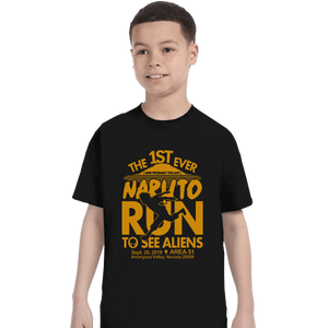 Shirts T-Shirts, Youth / XL / Black Naruto Run For Aliens