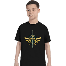 Load image into Gallery viewer, Daily_Deal_Shirts T-Shirts, Youth / XS / Black A Master Sword
