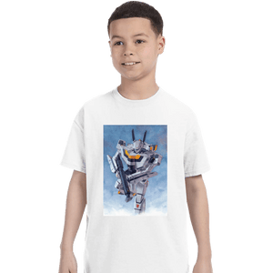 Daily_Deal_Shirts T-Shirts, Youth / XS / White VF-1S Watercolor