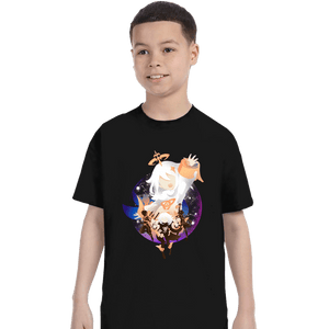 Shirts T-Shirts, Youth / XS / Black Cute Companion Paimon