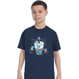 Daily_Deal_Shirts T-Shirts, Youth / XS / Navy Bubble Stitch