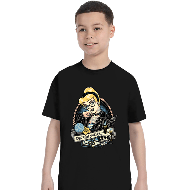 Daily_Deal_Shirts T-Shirts, Youth / XS / Black Rocker Cinderella