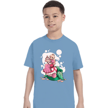 Load image into Gallery viewer, Shirts T-Shirts, Youth / XS / Powder Blue Princess Peach
