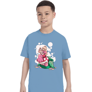 Shirts T-Shirts, Youth / XS / Powder Blue Princess Peach