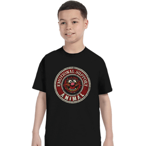 Daily_Deal_Shirts T-Shirts, Youth / XS / Black Emotional Support Animal