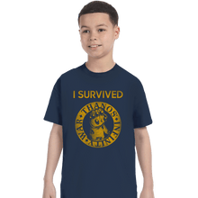 Load image into Gallery viewer, Shirts T-Shirts, Youth / XL / Navy Infinity War Survivor
