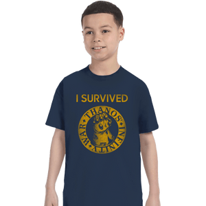 Shirts T-Shirts, Youth / XL / Navy Infinity War Survivor
