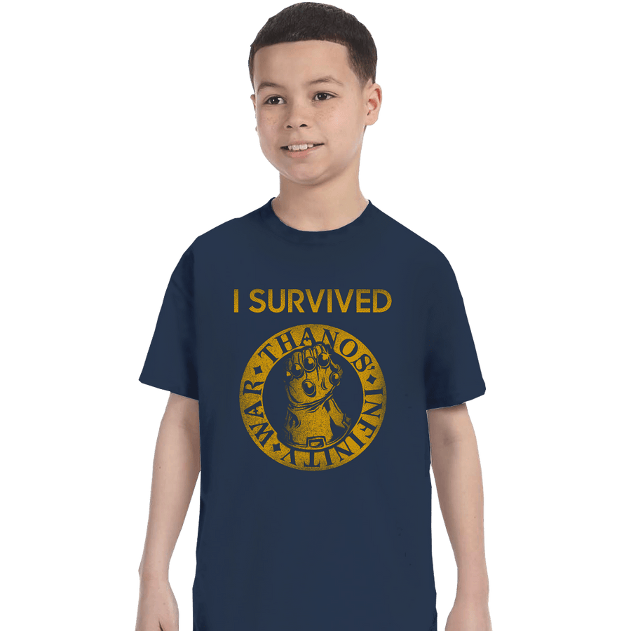 Shirts T-Shirts, Youth / XL / Navy Infinity War Survivor