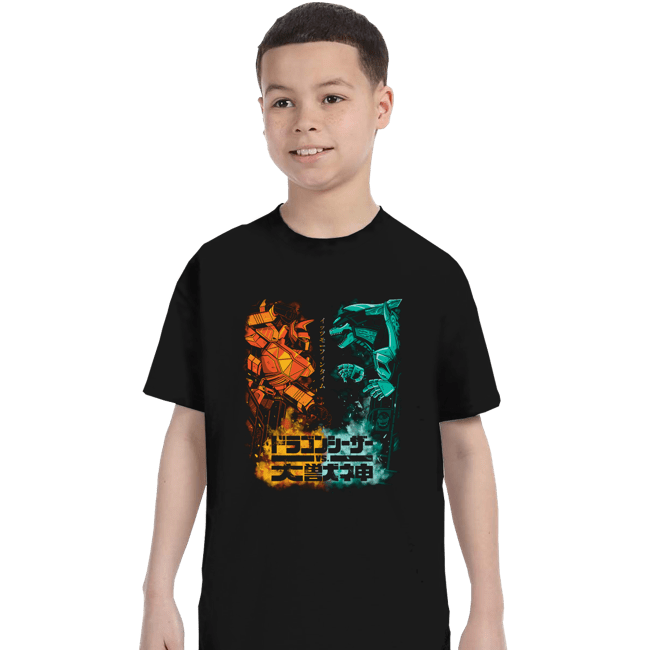Daily_Deal_Shirts T-Shirts, Youth / XS / Black Dragon VS Beast
