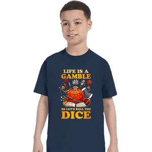 Shirts T-Shirts, Youth / XS / Navy Life Is A Gamble