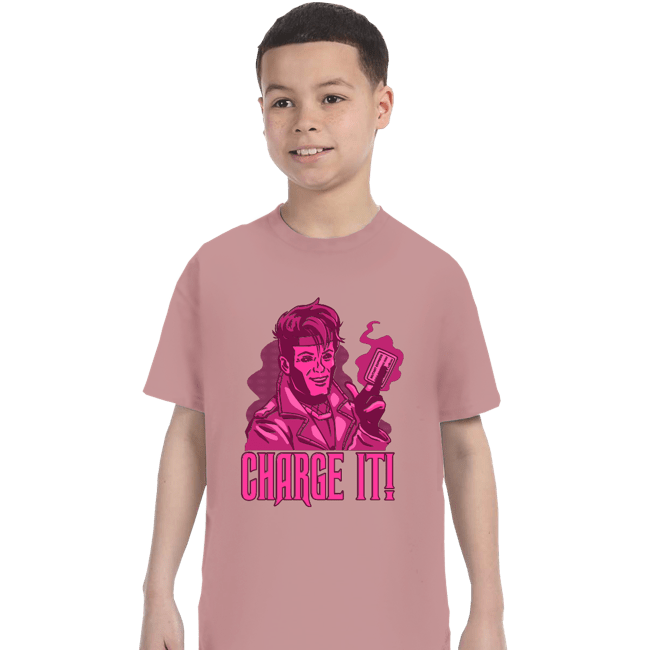 Daily_Deal_Shirts T-Shirts, Youth / XS / Pink Charge It!