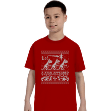 Load image into Gallery viewer, Secret_Shirts T-Shirts, Youth / XS / Red We Three Kings
