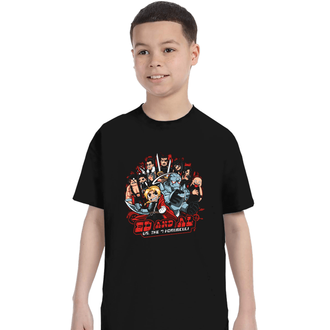 Daily_Deal_Shirts T-Shirts, Youth / XS / Black Fullmetal Pilgrim