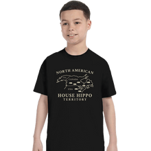 Load image into Gallery viewer, Secret_Shirts T-Shirts, Youth / XS / Black House Hippo
