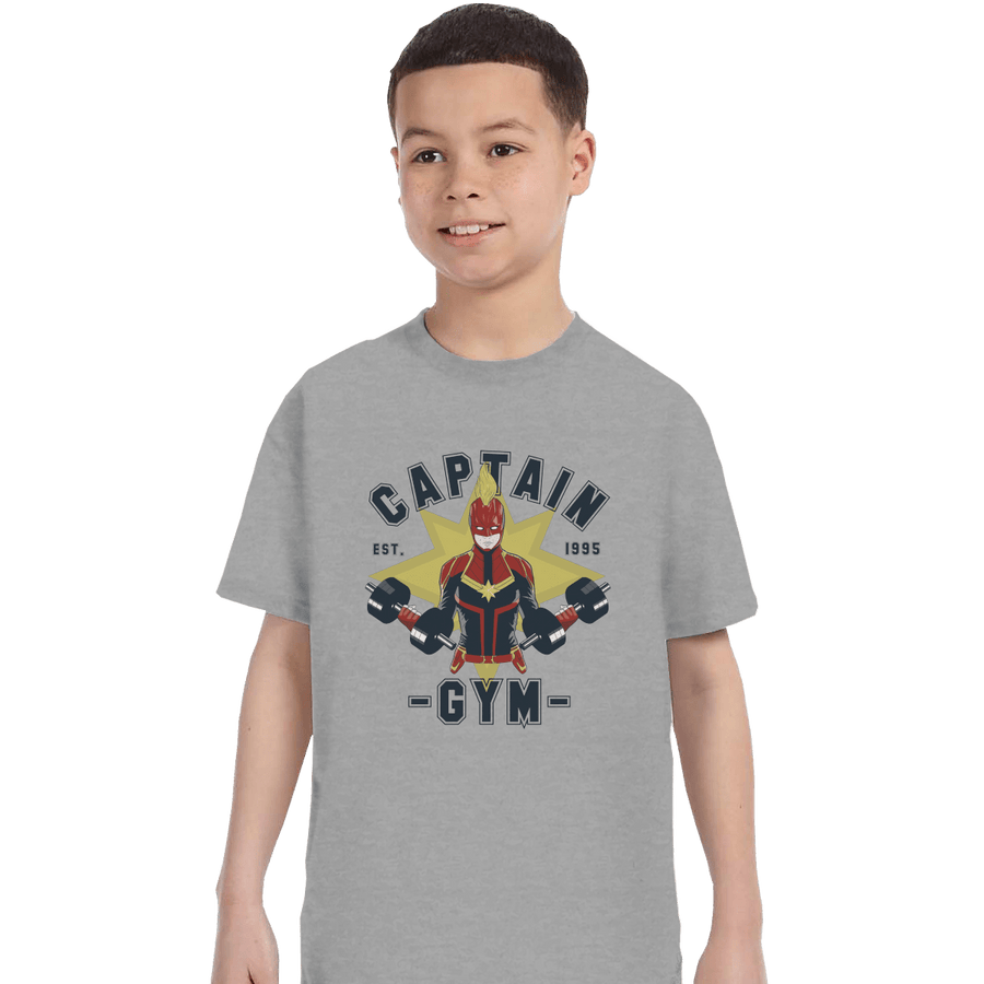 Shirts T-Shirts, Youth / XL / Sports Grey Captain Gym
