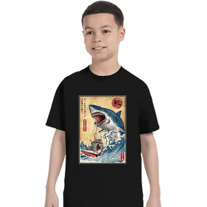 Secret_Shirts T-Shirts, Youth / XS / Black Hunting The Shark In Japan