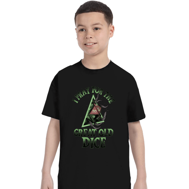 Secret_Shirts T-Shirts, Youth / XS / Black The Great Old Dice