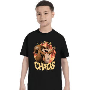 Shirts T-Shirts, Youth / XS / Black I Love Chaos!