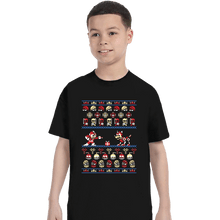 Load image into Gallery viewer, Shirts T-Shirts, Youth / XS / Black Christmas Man
