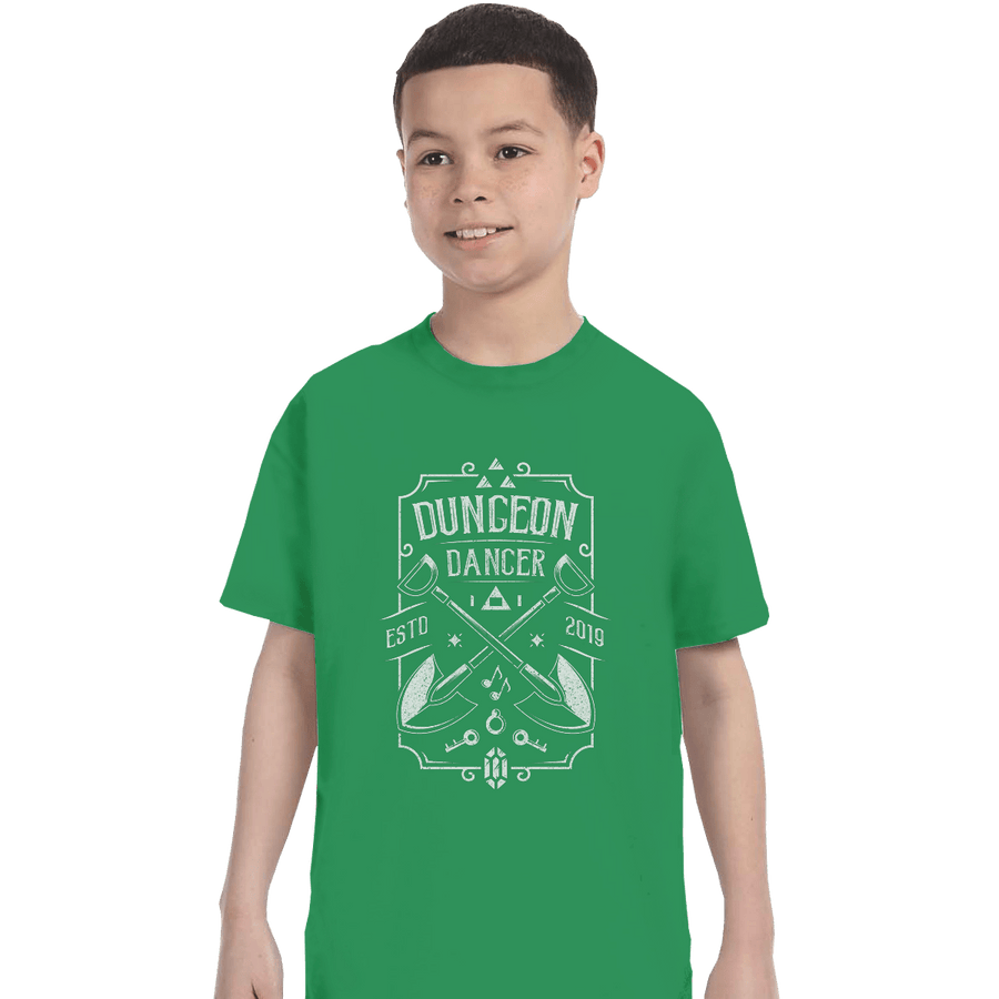 Shirts T-Shirts, Youth / XL / Irish Green Dungeon Dancer