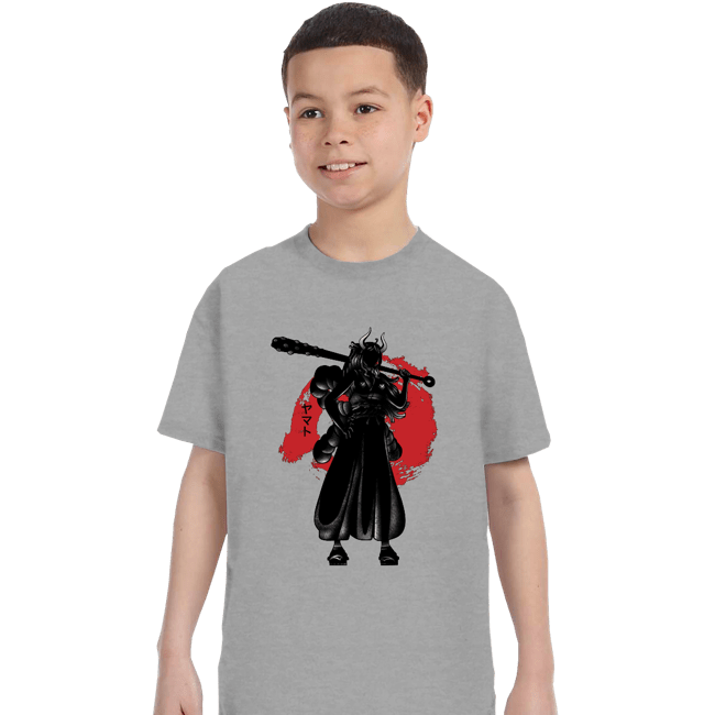 Shirts T-Shirts, Youth / XS / Sports Grey Crimson yamato