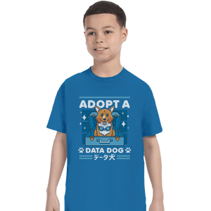 Shirts T-Shirts, Youth / XL / Sapphire Adopt A Data Dog