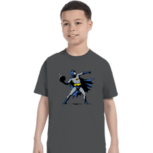 Load image into Gallery viewer, Secret_Shirts T-Shirts, Youth / XS / Charcoal Bat-sy
