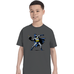 Secret_Shirts T-Shirts, Youth / XS / Charcoal Bat-sy