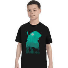 Load image into Gallery viewer, Shirts T-Shirts, Youth / XL / Black Hylian Silhouette
