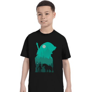 Shirts T-Shirts, Youth / XL / Black Hylian Silhouette