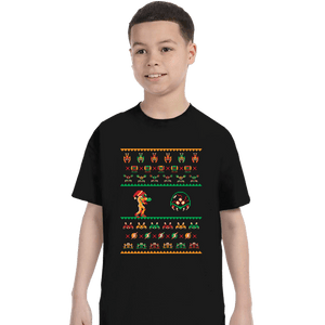 Shirts T-Shirts, Youth / XS / Black We Wish You A Metroid Christmas