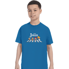 Load image into Gallery viewer, Secret_Shirts T-Shirts, Youth / XS / Sapphire Chrono Road
